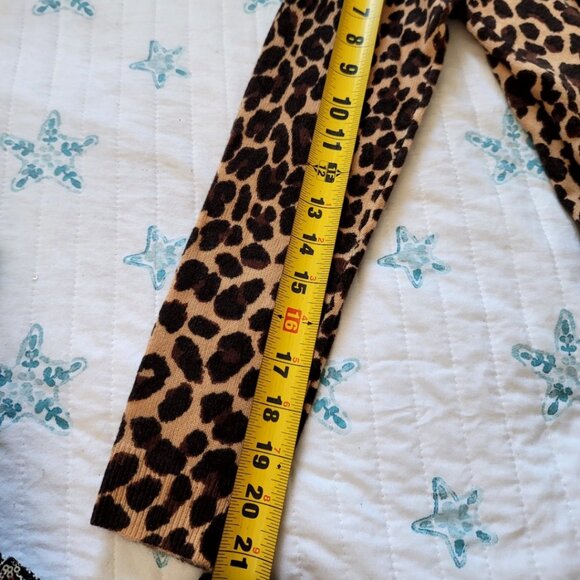 Talbots Cashmere V-Neck Sweater - Leopard New Size 0-2 Petite - Picture 11 of 12